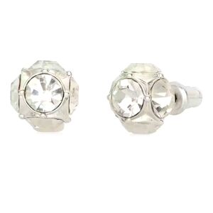 NEW Kate Spade ♠️ Silver Crystal Lady Marmalade Stud Earrings